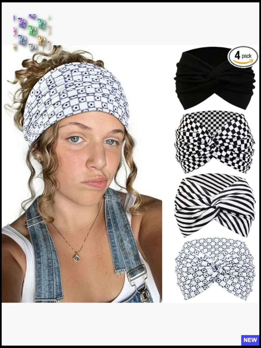 Extra Wide Turban Headbands Set Y2K Streetwear Stretchy Fabric Workout Fashion